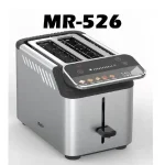 توستر نان دو تایی دیجیتال تمام استیل لمسی حرفه‌ای مایر آلمان مدل 526