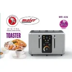 توستر نان چهار تایی دیجیتال تمام استیل لمسی حرفه‌ای مایر آلمان مدل 436 - Image 2