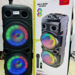 اسپیکر مولتی مدیا سایز بزرگ با ریموت و میکروفون طرح 200w